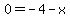 0+=+-4++-x