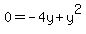 0+=+-4y+%2B+y%5E2