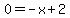 0+=+-x%2B2