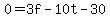 0+=+3f+-+10t+-+30