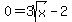 0+=+3sqrt%28x%29-2