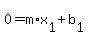 0+=+m%2Ax%5B1%5D+%2B+b%5B1%5D
