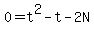 0+=+t%5E2-t-2N