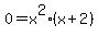 0+=+x%5E2%28x%2B2%29