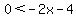 0++%3C+-2x-4
