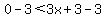 0-3%3C3x%2B3-3