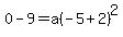 0-9+=+a%28-5%2B2%29%5E2