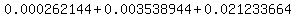 0.000262144%2B0.003538944%2B0.021233664