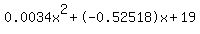 0.0034x%5E2%2B-0.52518x%2B19