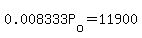0.008333P%5Bo%5D+=+11900