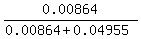 0.00864%2F%280.00864%2B0.04955%29