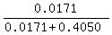 0.0171%2F%280.0171%2B0.4050%29