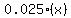 0.025%28x%29