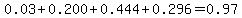 0.03%2B0.200%2B0.444%2B0.296=0.97