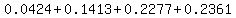 0.0424+%2B+0.1413+%2B+0.2277+%2B+0.2361