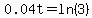 0.04t=ln%283%29