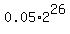 0.05%2A2%5E26