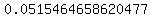 0.0515464658620477