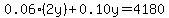 0.06%282y%29%2B0.10y=4180
