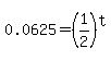 0.0625+=+%281%2F2%29%5Et