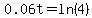 0.06t=ln%284%29