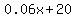 0.06x%2B20