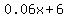 0.06x%2B6