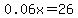 0.06x+=+26