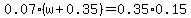 0.07%28w%2B0.35%29=0.35%2A0.15