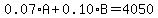 0.07%2AA%2B0.10%2AB=4050
