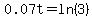0.07t=ln%283%29