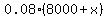 0.08%288000%2Bx%29