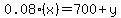 0.08%28x%29=700%2By