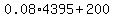 0.08%2A4395%2B200