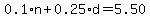 0.1%2An%2B0.25%2Ad=5.50