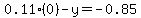 0.11%280%29-y=-0.85