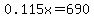 0.115x+=+690