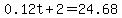 0.12t%2B2=24.68