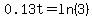 0.13t=ln%283%29