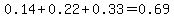 0.14%2B0.22%2B0.33=0.69