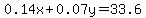 0.14x%2B0.07y=33.6