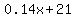 0.14x%2B21