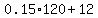 0.15%2A120%2B12