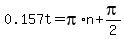 0.157t=pi%2An%2Bpi%2F2
