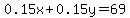 0.15x%2B0.15y=69