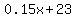 0.15x%2B23