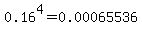 0.16%5E4+=+0.00065536