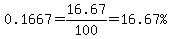 0.1667=16.67%2F100=%2216.67%25%22