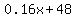 0.16x%2B48