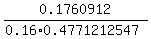 0.1760912%2F%280.16%2A0.4771212547%29